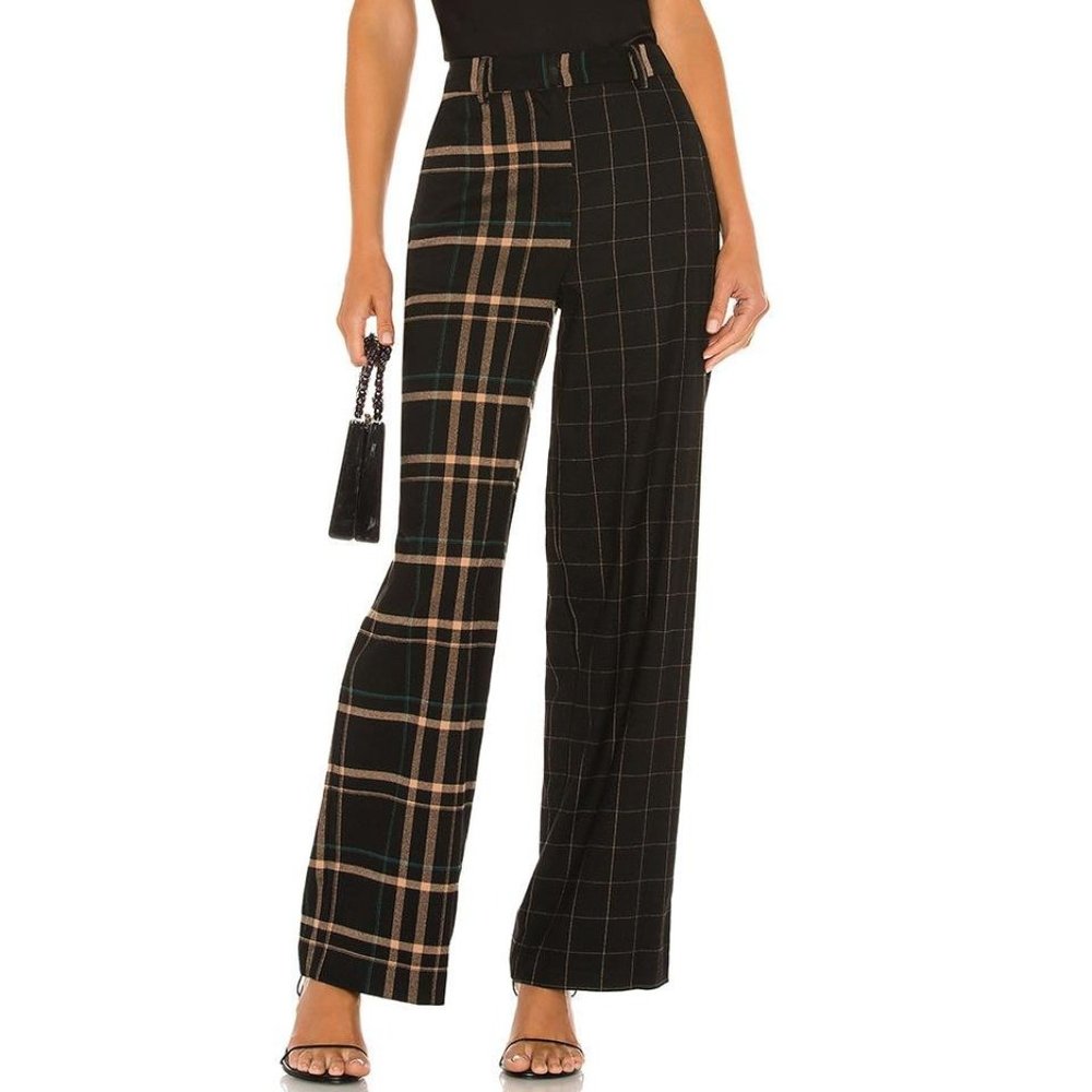 1.STATE MIXED PLAID PANT
